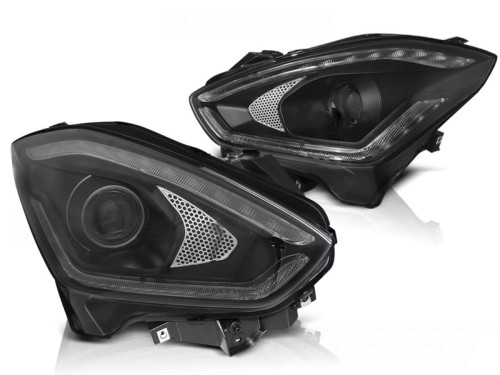 LAMPY PRZEDNIE REFLEKTORY SUZUKI SWIFT VI 17+ SEQ BLACK LED