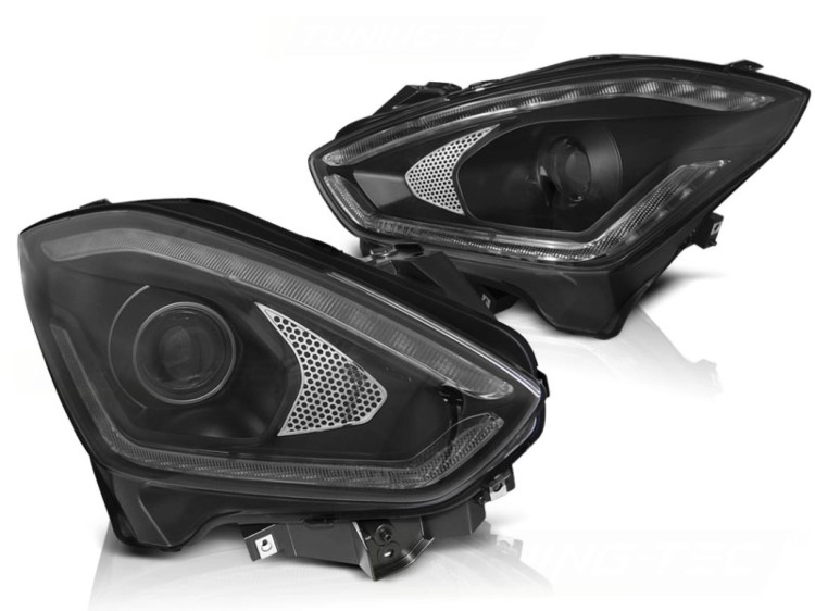 LAMPY PRZEDNIE REFLEKTORY SUZUKI SWIFT VI 17+ SEQ BLACK LED