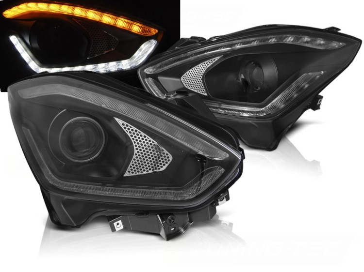 LAMPY PRZEDNIE REFLEKTORY SUZUKI SWIFT VI 17+ SEQ BLACK LED