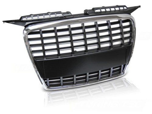 ATRAPA GRILL CHROME BLACK AUDI A3 05-08