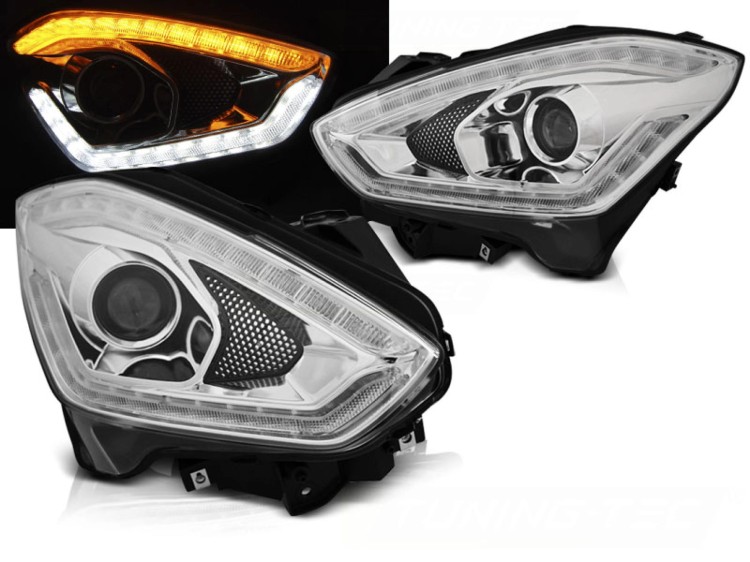 LAMPY PRZEDNIE REFLEKTORY SUZUKI SWIFT VI 17+ SEQ CHROME