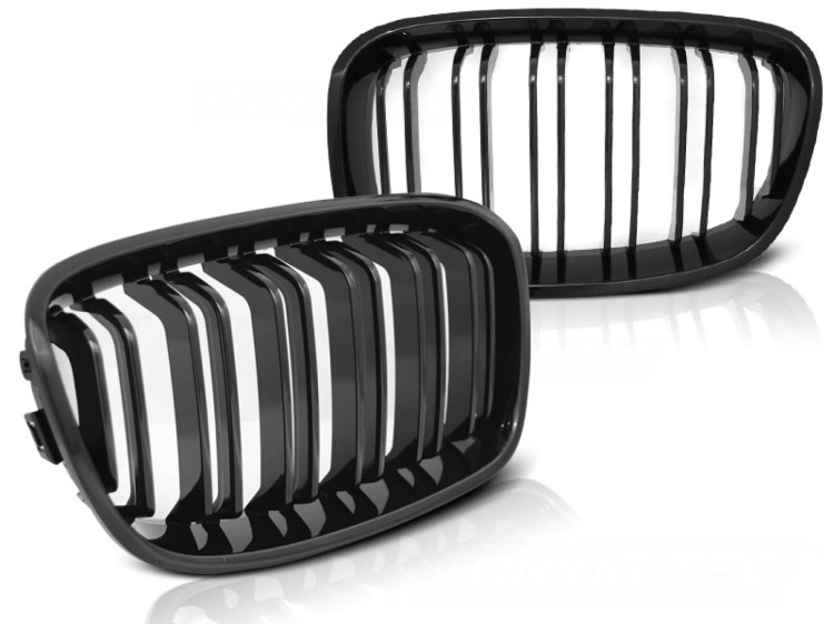 NERKI GRILL ATRAPA CZARNY POŁYSK BMW SERII 1 F20 F21 11-12.14