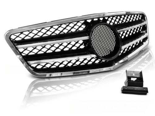 GRILLA ATRAPA BLACK CHROME MERCEDES E KLASA W212 09-13