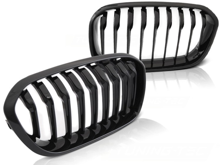 NERKI GRILL ATRAPA CZARNY POŁYSK BMW SERII 1 F20 F21 LCI 15-18