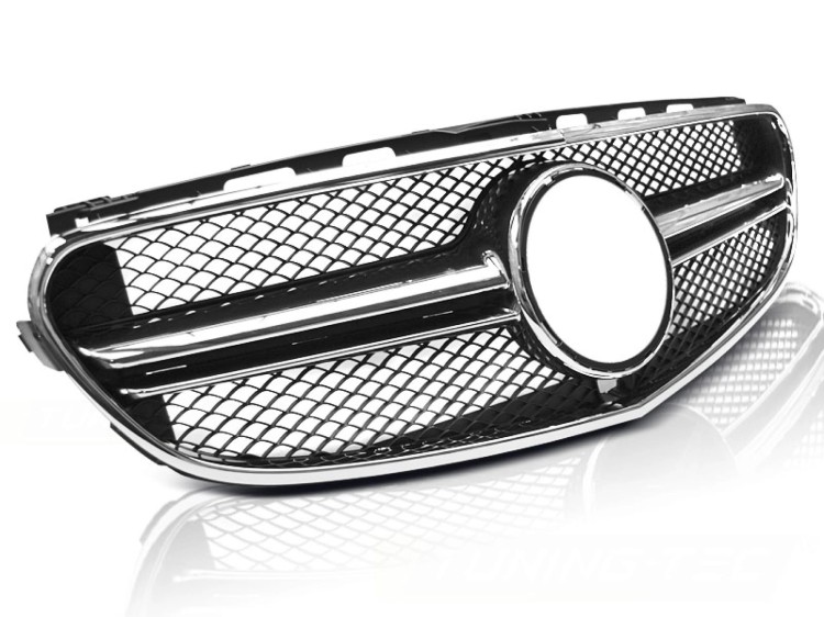 ATRAPA GRILL BLACK CHROME MERCEDES E KLASA W212 13-16