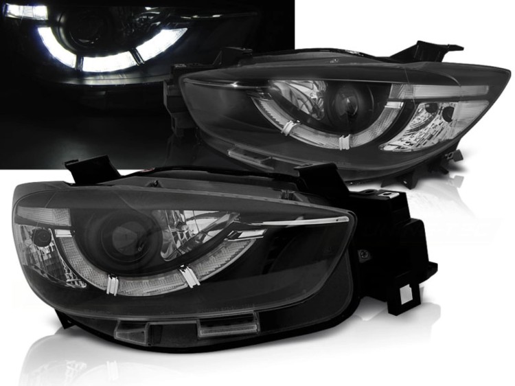 LAMPY PRZEDNIE REFLEKTORY XENON MAZDA CX5 11-15 BLACK