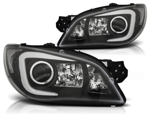 LAMPY PRZEDNIE REFLEKTORY SUBARU IMPREZA II GD 06-07 TUBE LIGHT BLACK