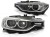 LAMPY PRZEDNIE REFLEKTORY ANGEL EYES LED BLACK BMW SERII 3 F30/F31 11-15