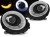LAMPY PRZEDNIE REFLEKTORY BLACK MINI (COOPER) 06-14