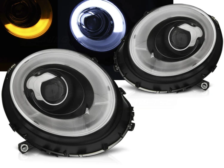 LAMPY PRZEDNIE REFLEKTORY BLACK MINI (COOPER) 06-14
