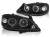 LAMPY PRZEDNIE REFLEKTORY OPEL ASTRA G 97-04 ANGEL EYES CCFL BLACK