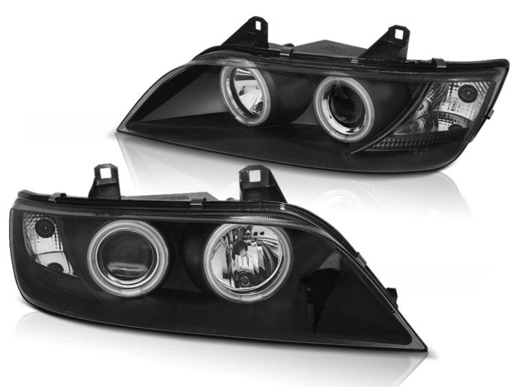 LAMPY PRZEDNIE REFLEKTORY ANGEL EYES CCFL BLACK BMW Z3 01.96-02