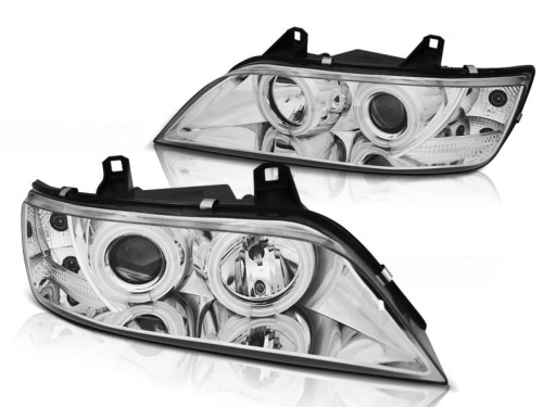 LAMPY PRZEDNIE REFLEKTORY ANGEL EYES CCFL CHROME BMW Z3 01.96-02