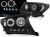 LAMPY PRZEDNIE REFLEKTORY TOYOTA LAND CRUISER FJ200 07-12 ANGEL EYES BLACK