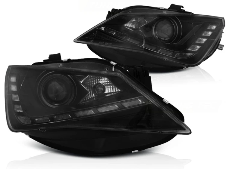 LAMPY PRZEDNIE REFLEKTORY BLACK SEAT SEAT IBIZA 6J 12-15