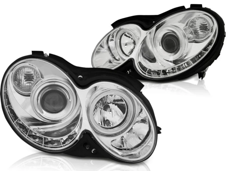 LAMPY PRZEDNIE REFLEKTORY CHROME MERCEDES CLK W209 03-10