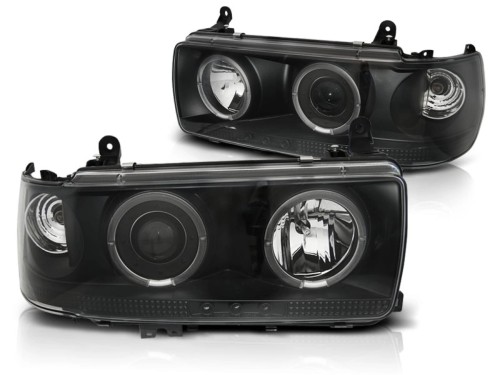 LAMPY PRZEDNIE REFLEKTORY TOYOTA LAND CRUISER FJ 80 90-97 BLACK