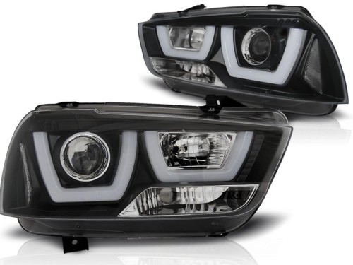 LAMPY PRZEDNIE REFLEKTORY DODGE CHARGER LX II 11-15 LED BLACK