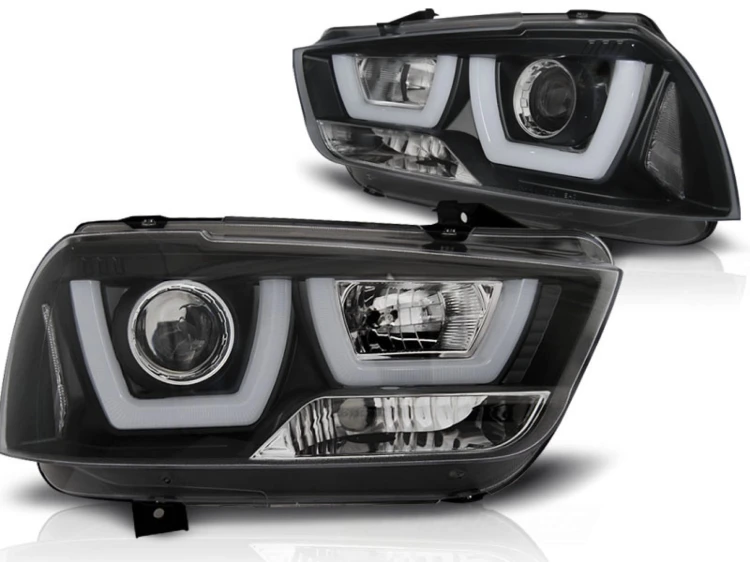 LAMPY PRZEDNIE REFLEKTORY DODGE CHARGER LX II 11-15 LED BLACK