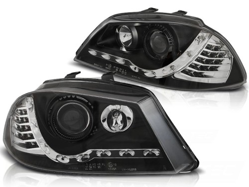 LAMPY PRZEDNIE REFLEKTORY XENON BLACK SEAT IBIZA 6L 04.02-08