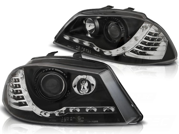 LAMPY PRZEDNIE REFLEKTORY XENON BLACK SEAT IBIZA 6L 04.02-08