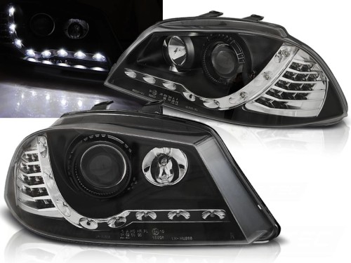 LAMPY PRZEDNIE REFLEKTORY XENON BLACK SEAT IBIZA 6L 04.02-08