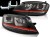 LAMPY PRZEDNIE REFLEKTORY BLACK WHITE RED LINE SPORT VW GOLF 7 12-17 LED