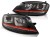 LAMPY PRZEDNIE REFLEKTORY BLACK WHITE RED LINE SPORT VW GOLF 7 12-17 LED