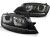 LAMPY PRZEDNIE REFLEKTORY U-LED LIGHT BLACK WITHE BLACK VW GOLF 7 12-17