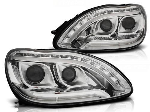 LAMPY PRZEDNIE REFLEKTORY CHROME MERCEDES W220 S-KLASA 09.98-05.05