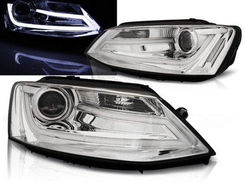 LAMPY PRZEDNIE REFLEKTORY CHROME VW JETTA VI 1.11-18 LED