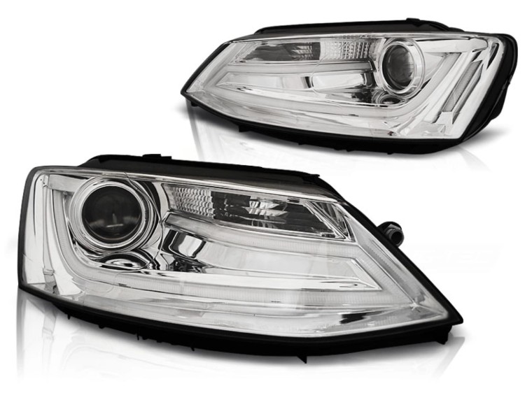 LAMPY PRZEDNIE REFLEKTORY CHROME VW JETTA VI 1.11-18 LED