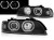 LAMPY PRZEDNIE REFLEKTORY ANGEL EYES LED BLACK BMW SERII 5 E39 95-03 LED