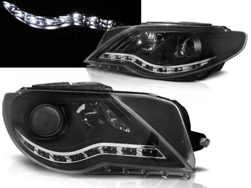 LAMPY PRZEDNIE REFLEKTORY BLACK VW PASSAT CC 08-12 LED