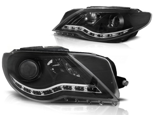 LAMPY PRZEDNIE REFLEKTORY BLACK VW PASSAT CC 08-12 LED