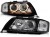 LAMPY PRZEDNIE REFLEKTORY ANGEL EYES BLACK AUDI A6 05.97-06.01