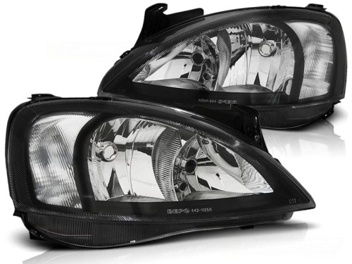 LAMPY PRZEDNIE REFLEKTORY OPEL CORSA C 11.00-09.06 BLACK