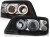 LAMPY PRZEDNIE REFLEKTORY ANGEL EYES BLACK VW T5 04.03-08.09
