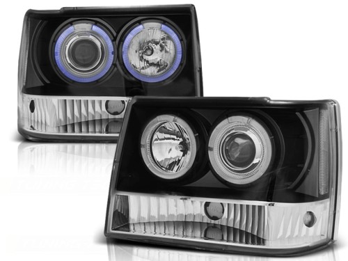 LAMPY PRZEDNIE REFLEKTORY JEEP GRAND CHEROKEE 93-98 BLACK