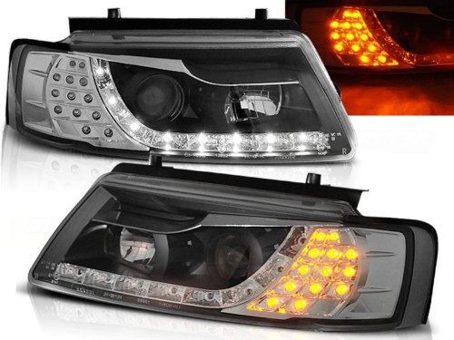 LAMPY PRZEDNIE REFLEKTORY BLACK VW PASSAT B5 11.96-08.00
