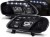 LAMPY PRZEDNIE REFLEKTORY BLACK VW TOURAN 02.03-10.06 / CADDY LED