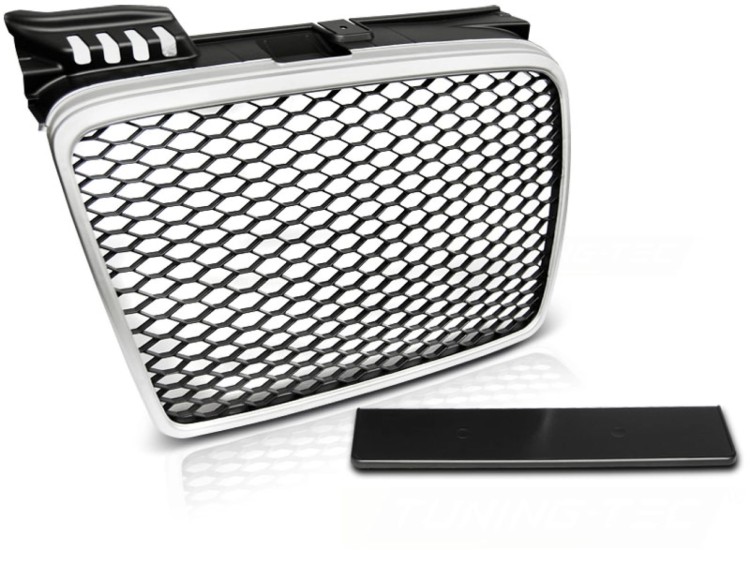 ATRAPA GRILL SILVER AUDI A4 B7 11.04-03.08 PLASTER MIODU