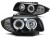LAMPY PRZEDNIE REFLEKTORY ANGEL EYES BLACK BMW SERII 1 E87/E81/82/88 04-11
