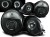 LAMPY PRZEDNIE REFLEKTORY ANGEL EYES BLACK MERCEDES W210 E-KLASA 95-99
