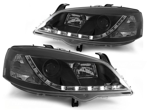 LAMPY PRZEDNIE REFLEKTORY OPEL ASTRA G 09.97-02.04 BLACK