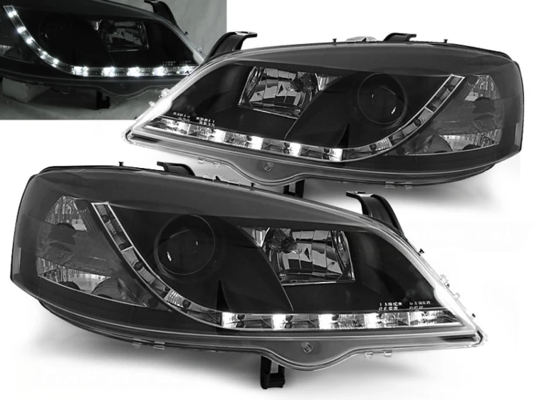 LAMPY PRZEDNIE REFLEKTORY OPEL ASTRA G 09.97-02.04 BLACK