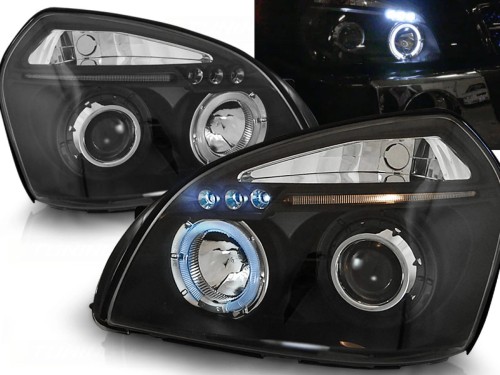 LAMPY PRZEDNIE REFLEKTORY HYUNDAI TUCSON 07.04-10 ANGEL EYES BLACK