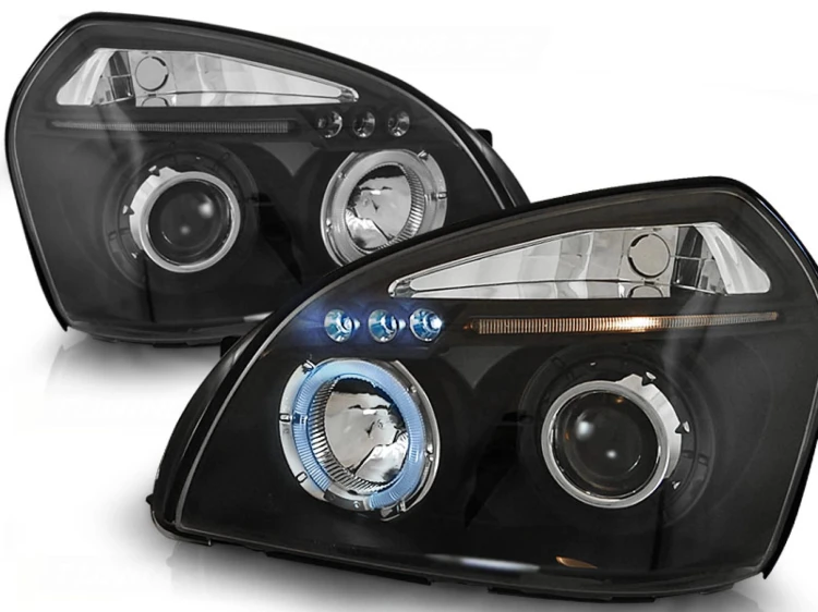 LAMPY PRZEDNIE REFLEKTORY HYUNDAI TUCSON 07.04-10 ANGEL EYES BLACK