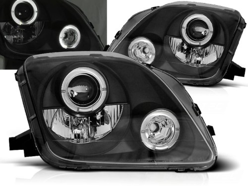 LAMPY PRZEDNIE REFLEKTORY HONDA PRELUDE 02.97-01 ANGEL EYES BLACK