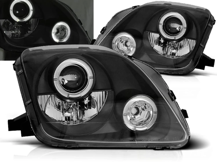 LAMPY PRZEDNIE REFLEKTORY HONDA PRELUDE 02.97-01 ANGEL EYES BLACK